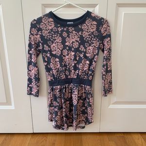 Splendid pink/grey flowered dress 7-8